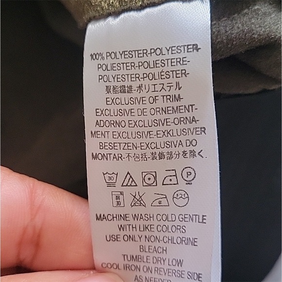 Free People BRUSHED METALLIC BRONZE GOLD SILVER WIDE LEG Track Pants Wide M L - Picture 13 of 16